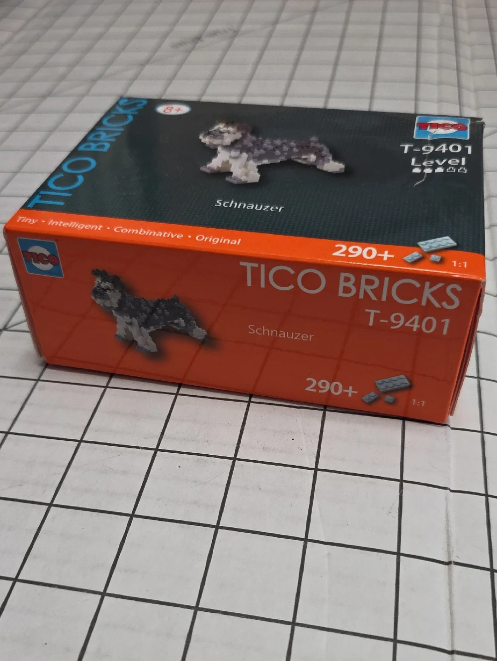 Schnauzer Building Set - Gray & White, TICO Bricks NIB T-9401